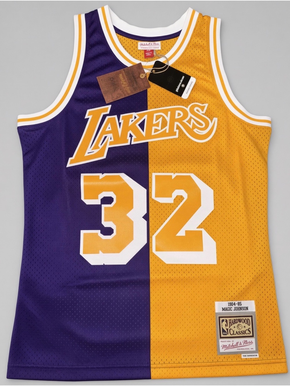 Magic Johnson Mitchell & Ness Los Angeles Lakers Jersey NEW w tags Men's M